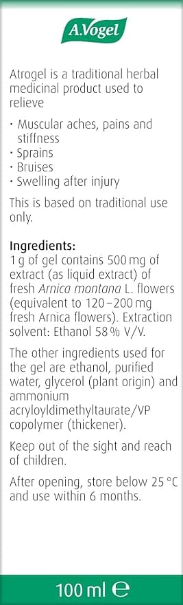 A.Vogel Atrogel Arnica Gel 100ml - Image 3