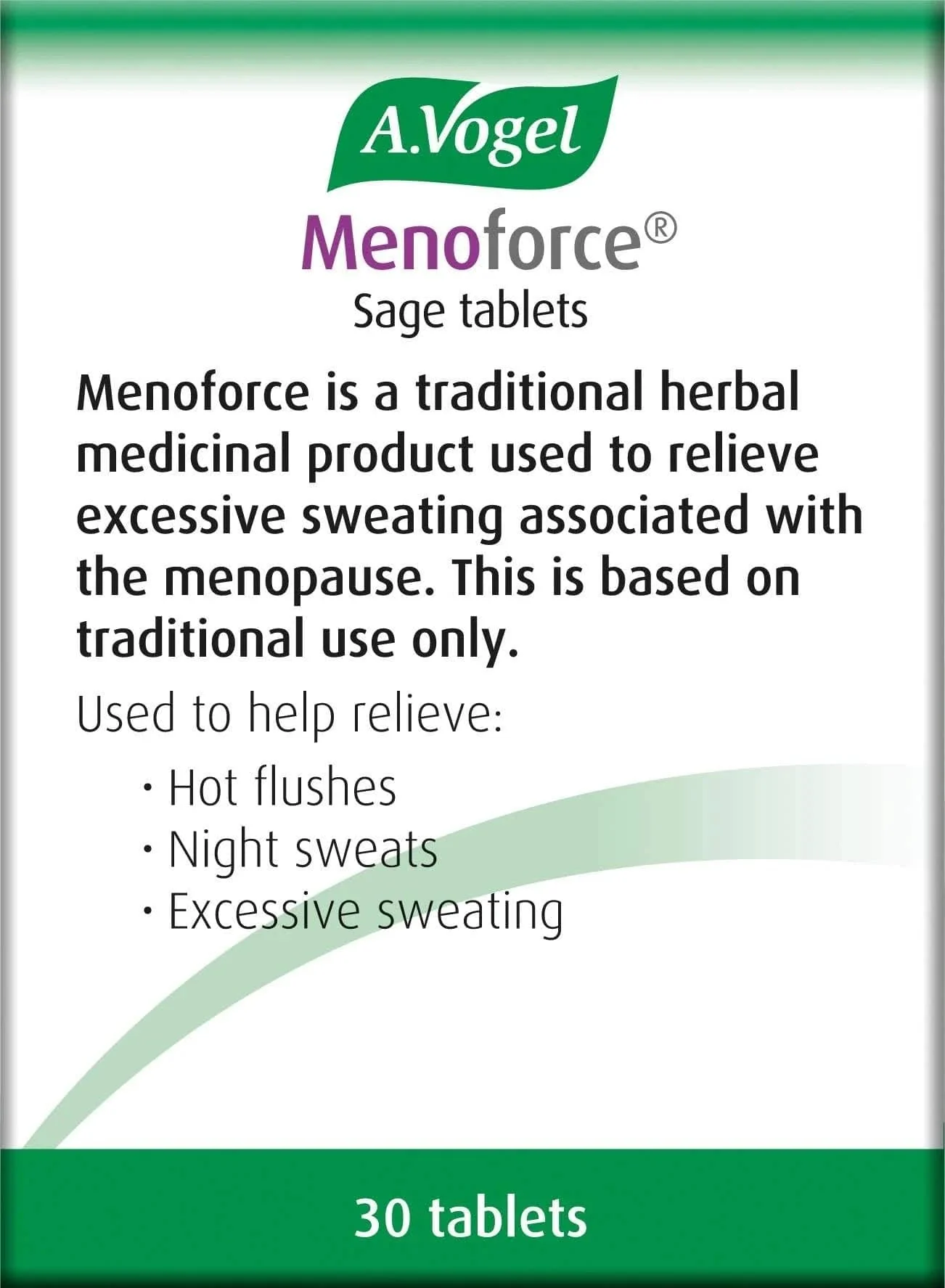 A Vogel Menoforce Sage 30 Tablets - Image 5