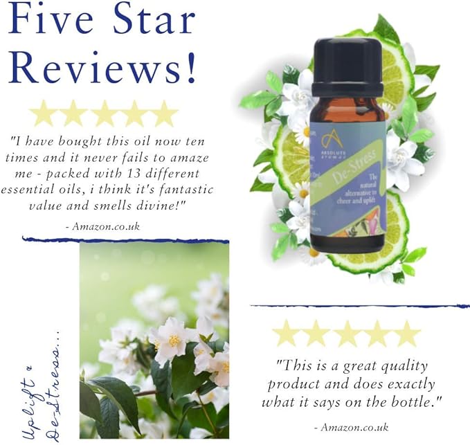 Absolute Aromas Blended De-Stress Essential Oils (10ml - Image 4