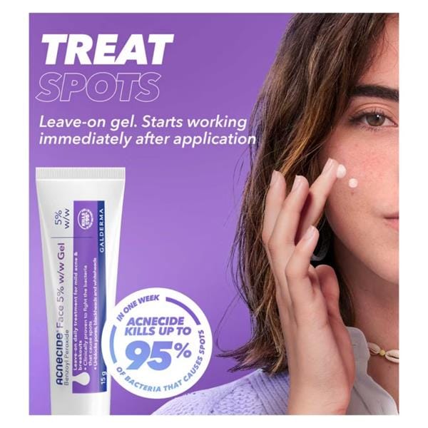 Acnecide Gel Benzoyl Peroxide 5% w/w Gel 40g - Image 4