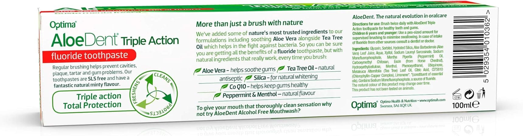 Aloe Dent Aloe Vera Triple Action Flouride Toothpaste 100ml - Image 3