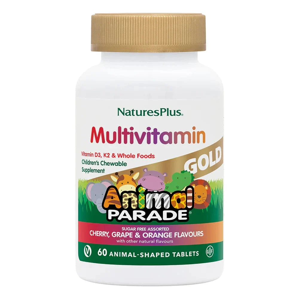 Animal Parade GOLD Multivitamin Children’s Chewables Assorted 60 Tablets