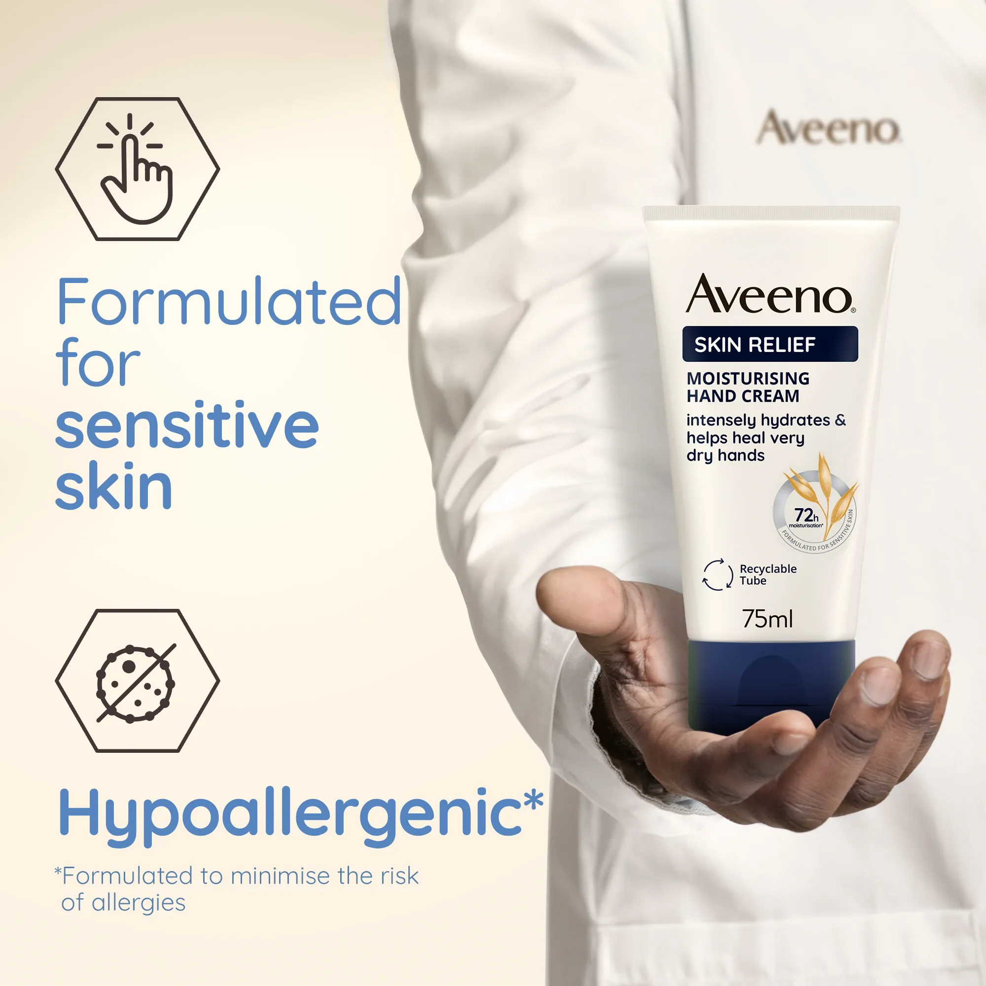 Aveeno Skin Relief Hand Cream 75ml - Image 7