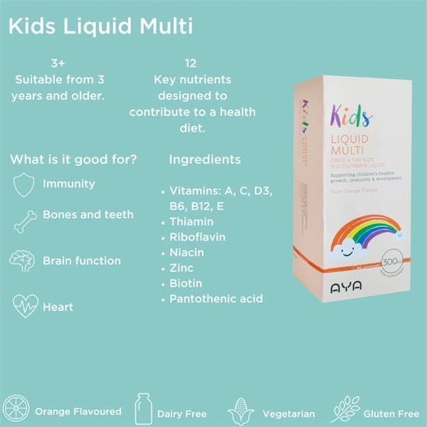 AYA Kids Liquid Multi 300ml - Image 5