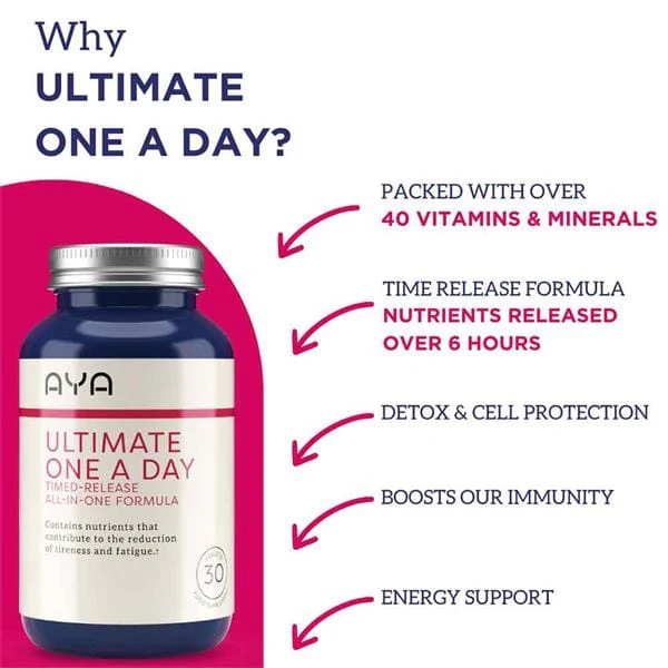 AYA Ultimate One A Day 30 Tablets - Image 4