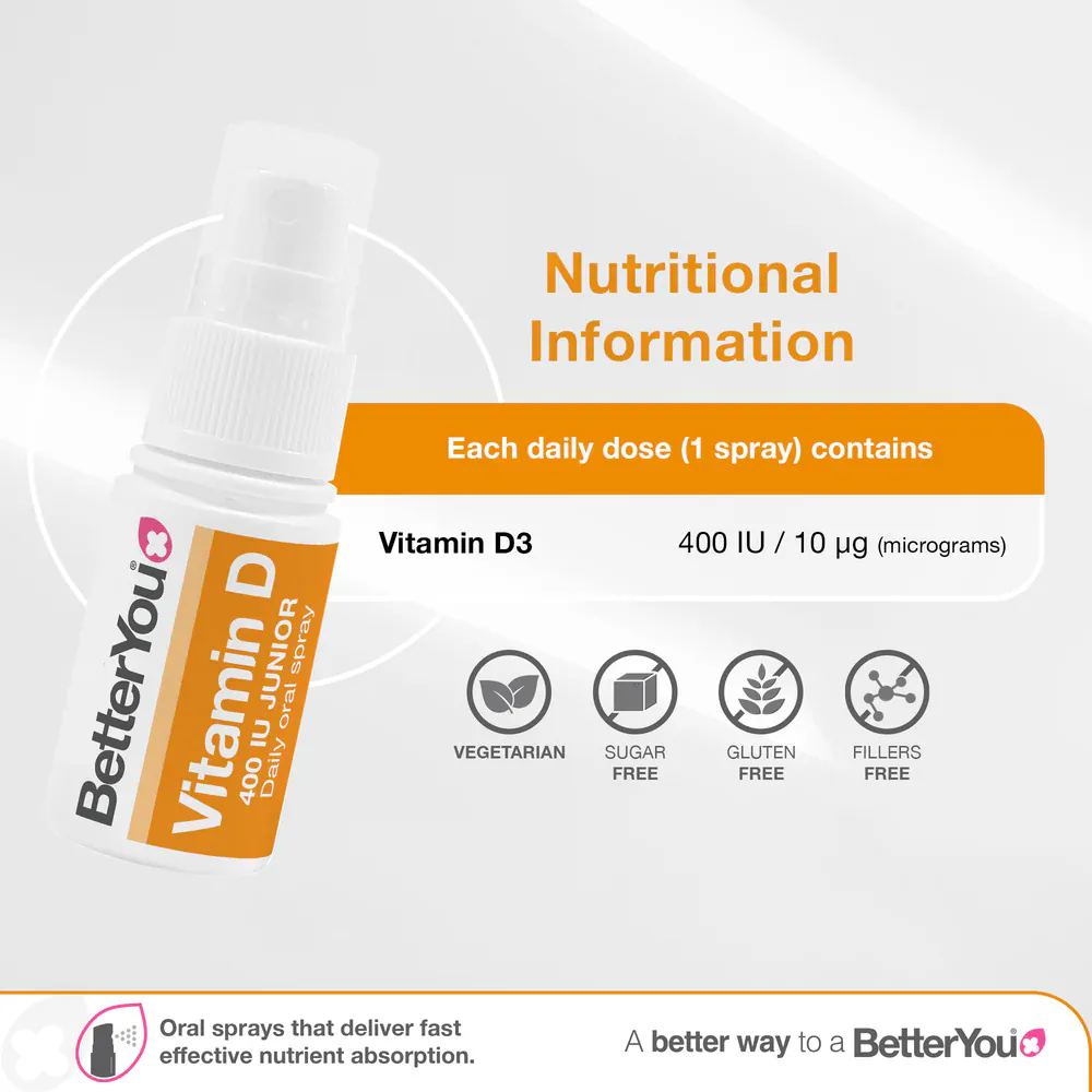 Better You D400 Junior Vitamin D Oral Spray 15 ml - Image 9