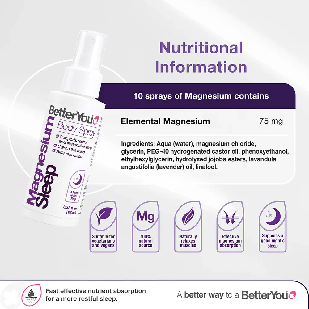 Better You Magnesium Sleep Body Spray 100 ml - Image 6