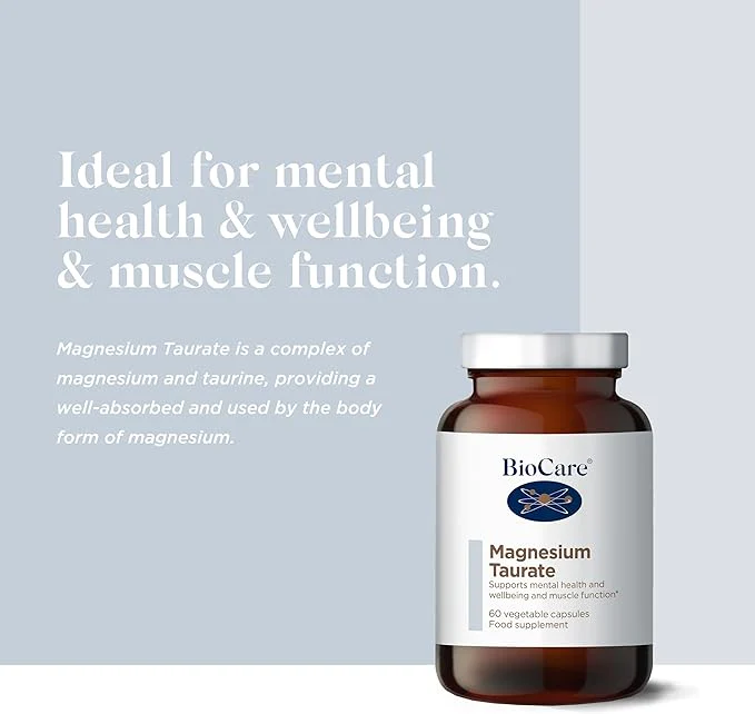 BioCare Magnesium Taurate 60 Capsules - Image 5