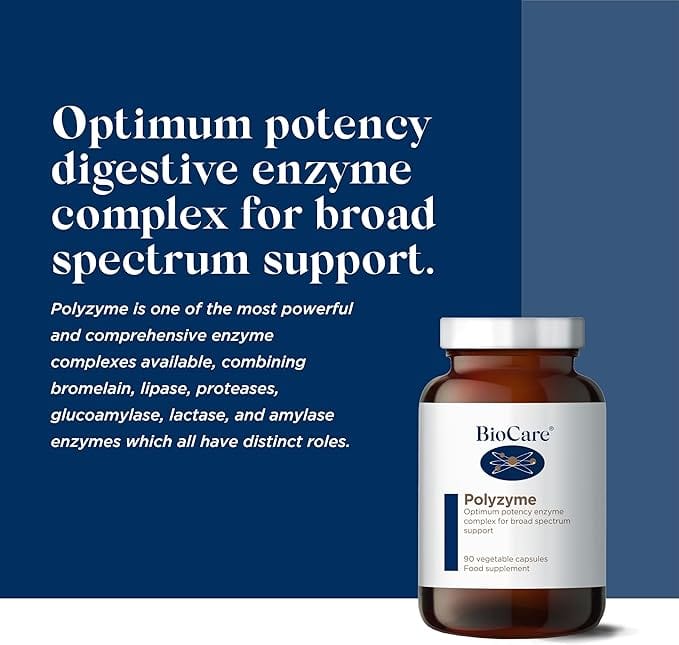 Polyzyme Forte Enzyme Complex Capsules BioCare 90 Capsules - Image 3