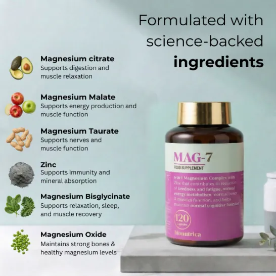 Bionutrica MAG-7 120 Capsules - Image 7