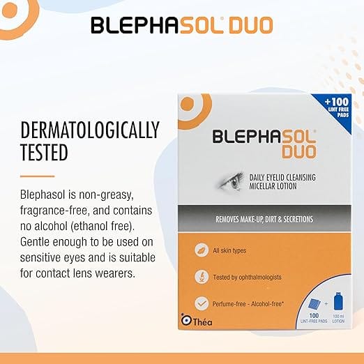 Blephasol Duo 100ml & 100 Lint-Free Pads - Image 3