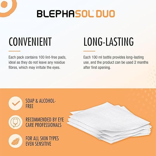 Blephasol Duo 100ml & 100 Lint-Free Pads - Image 4