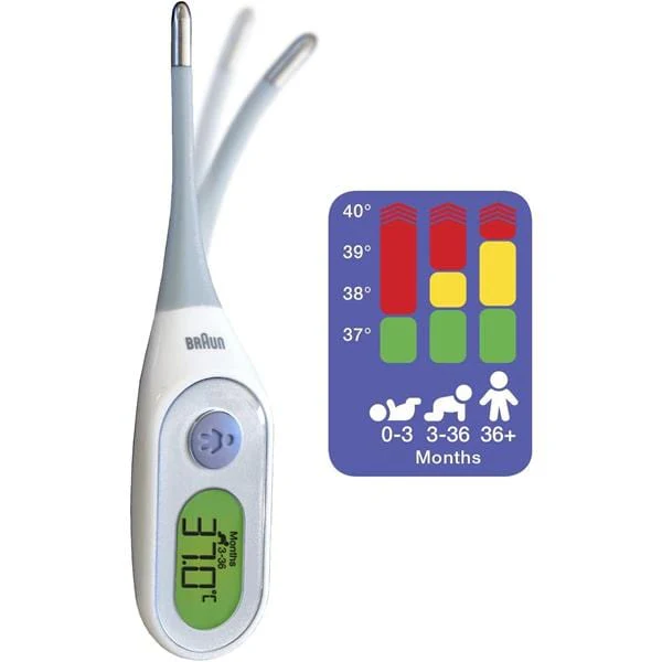 Braun Digital Stick Thermometer with Age Precision ~ PRT2000 - Image 3