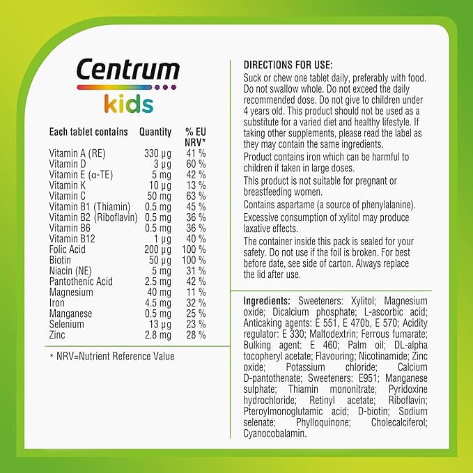 Centrum Kids Multivitamin Tablets 30 - Image 3
