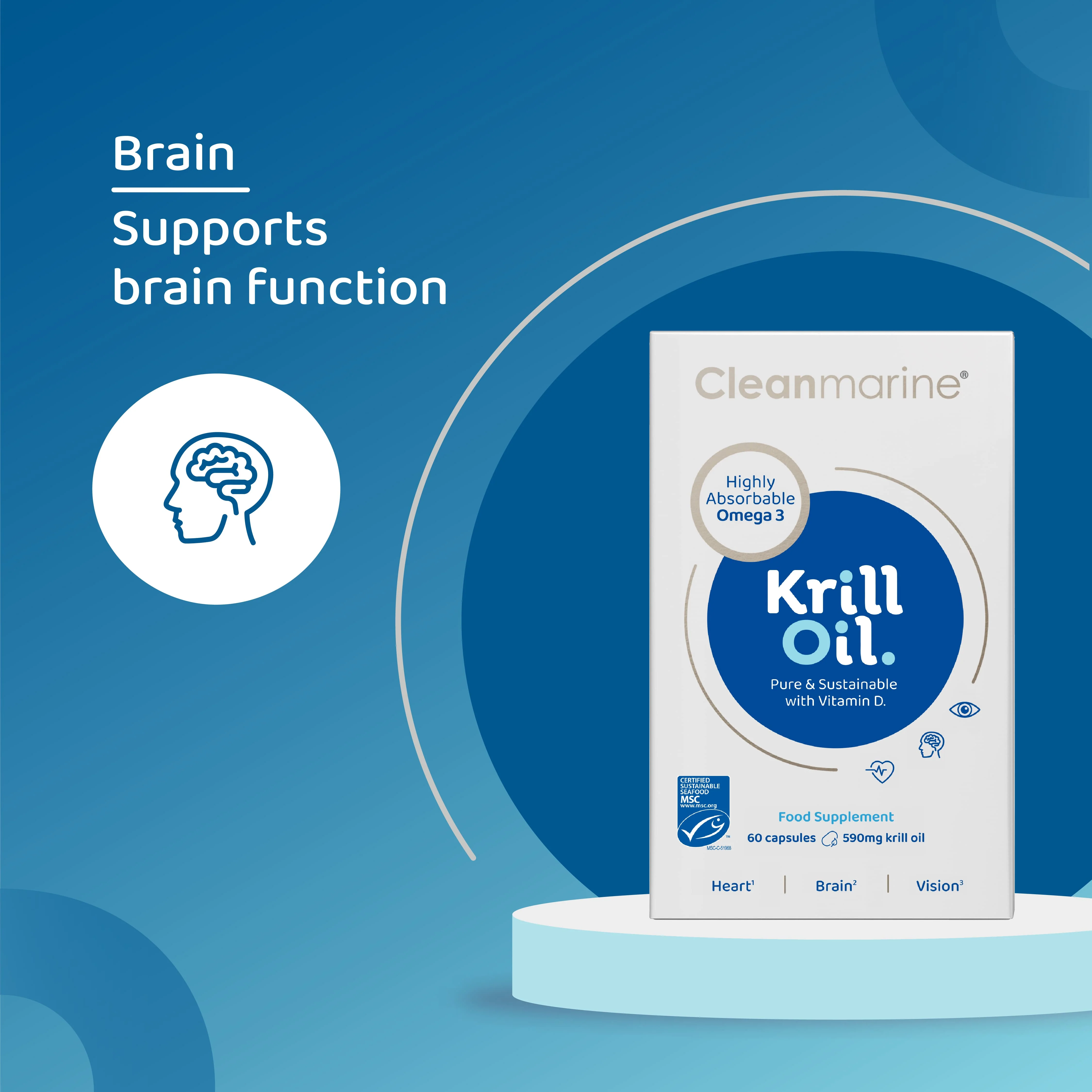 Cleanmarine Krill Oil Original 60 Capsules - Image 12