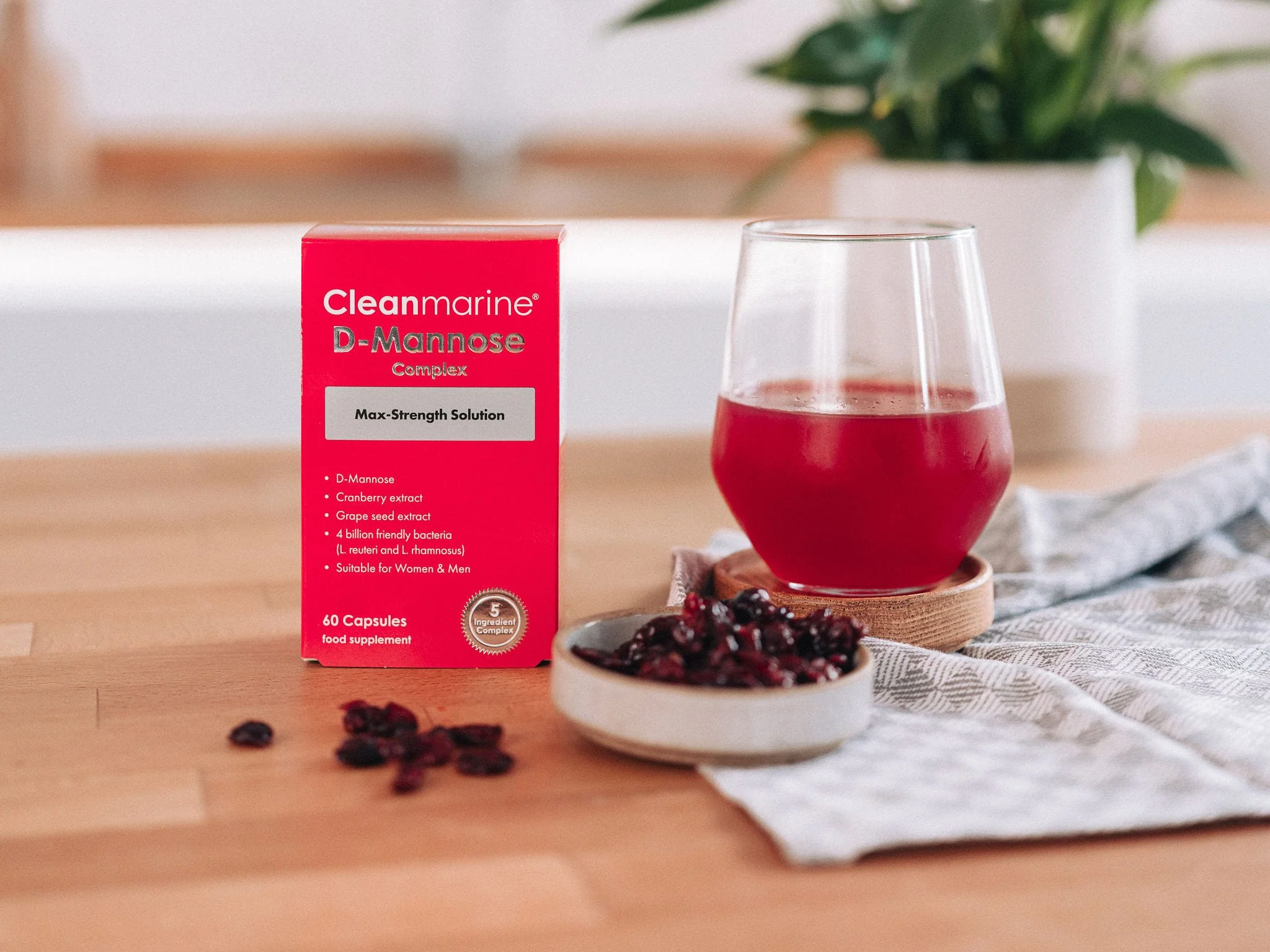 Cleanmarine D-Mannose Complex 60 Capsules - Image 4