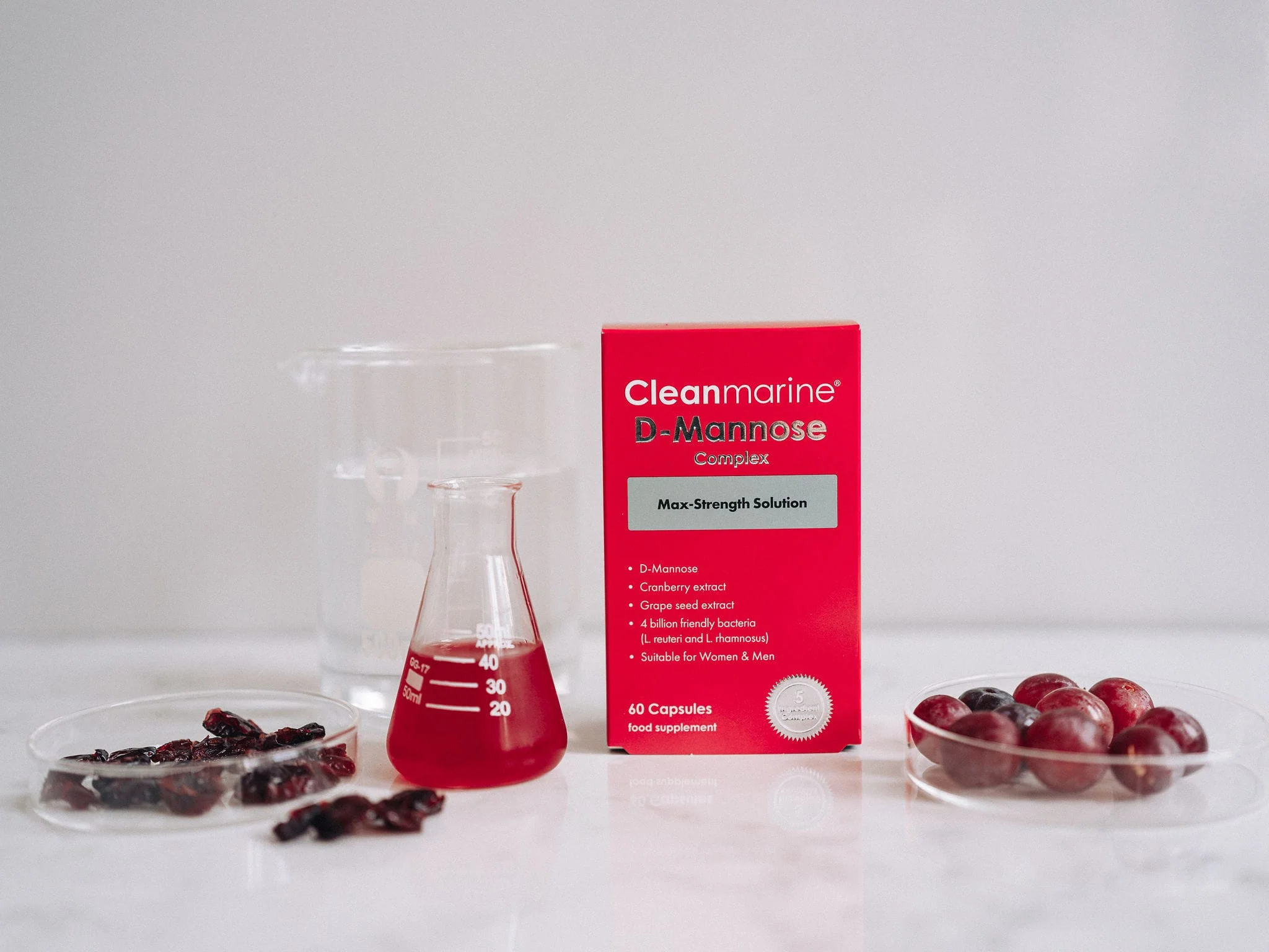 Cleanmarine D-Mannose Complex 60 Capsules - Image 5