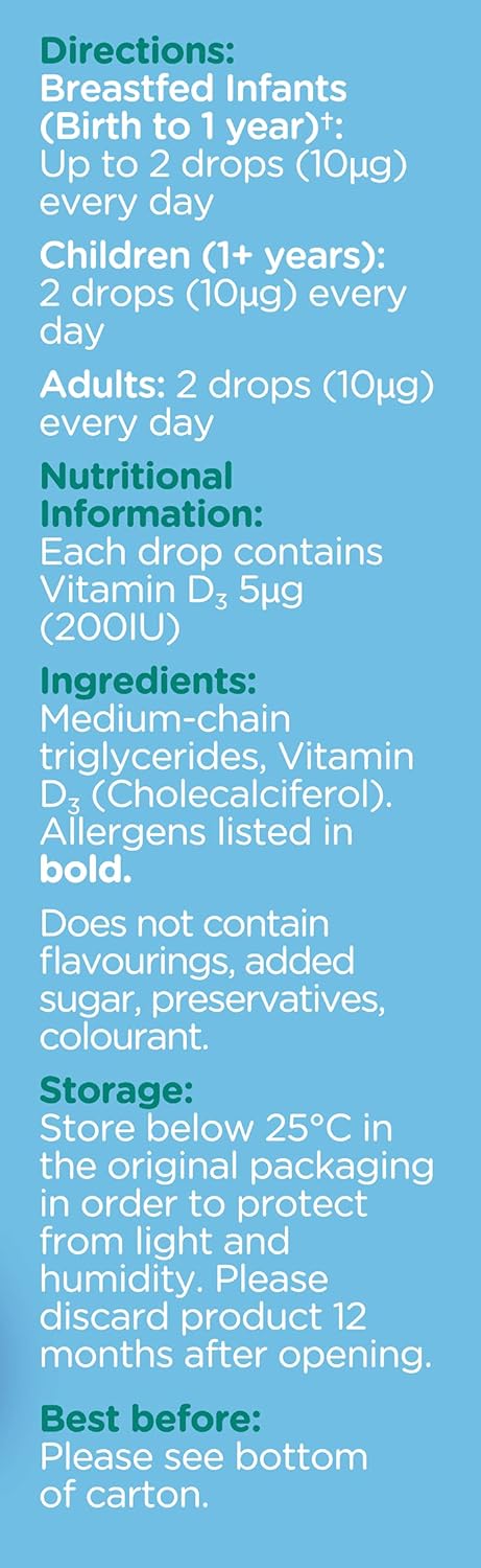 Colief Vitamin D3 Drops (20ml) - Image 2