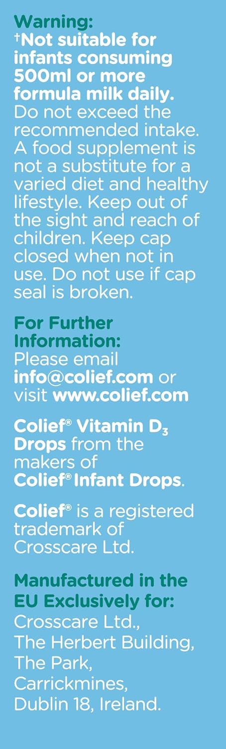 Colief Vitamin D3 Drops (20ml) - Image 4
