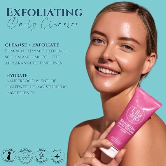 Ella & Jo Brighten & Glow Hydrating Cleanser 100ml - Image 4