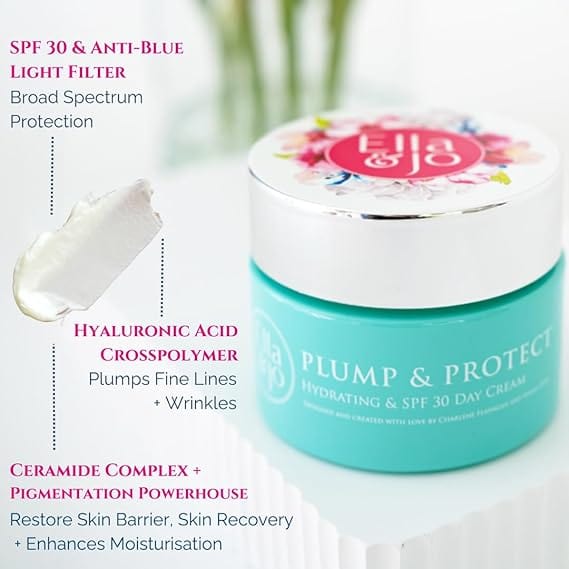 Ella & Jo Plump & Protect Hydrating Day Cream SPF30 50ml - Image 3