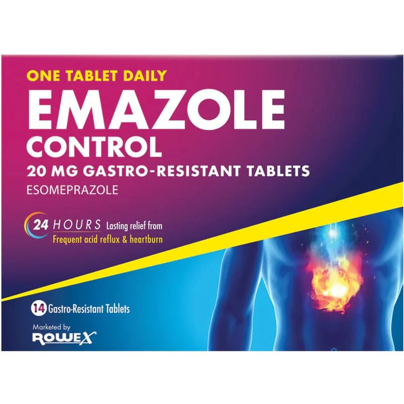 Emazole Control Esomeprazole 20mg Tablets 14 - Image 2