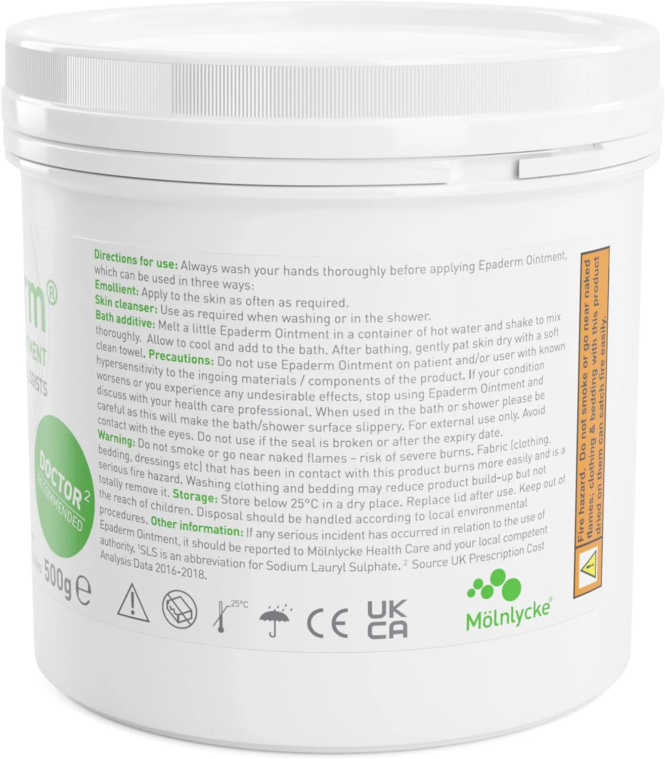 Epaderm Ointment Tub 500g - Image 3
