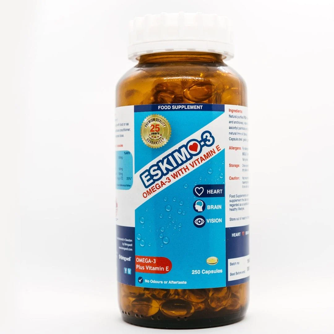 Eskimo-3 Omega Oil with Vitamin E Capsules 250 - Image 2
