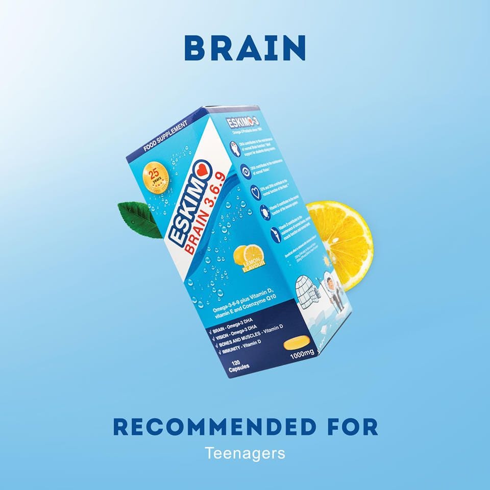 Eskimo Brain Omega 3, 6 & 9 with CoQ10 120 Capsules - Image 5