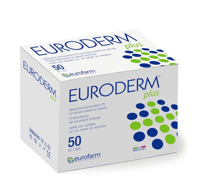 Euroderm plus- Clear Absorbent pad post op - Waterproof - 10CM x 10CM