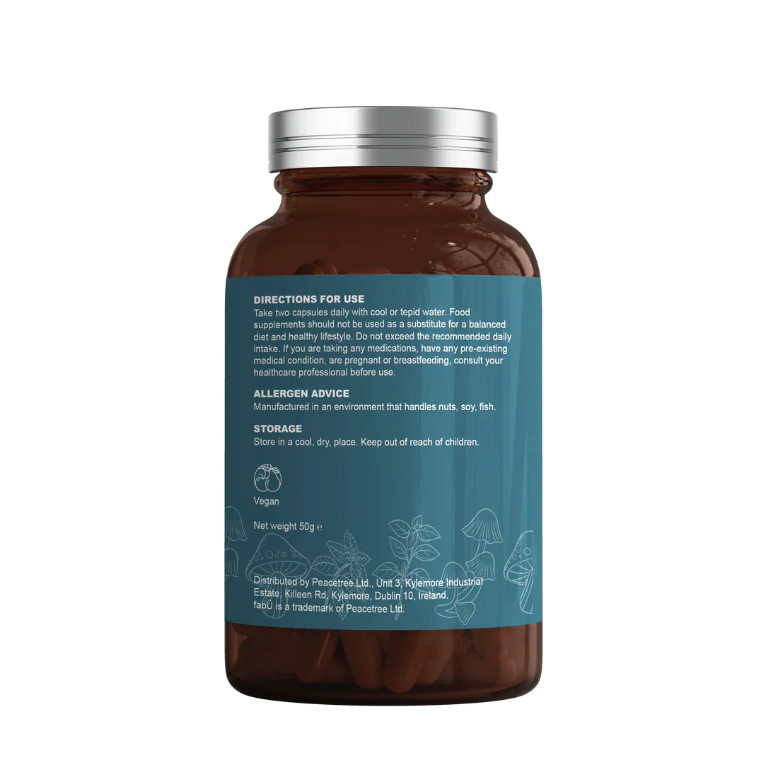 FabU Shrooms Immune 60 Capsules - Image 3