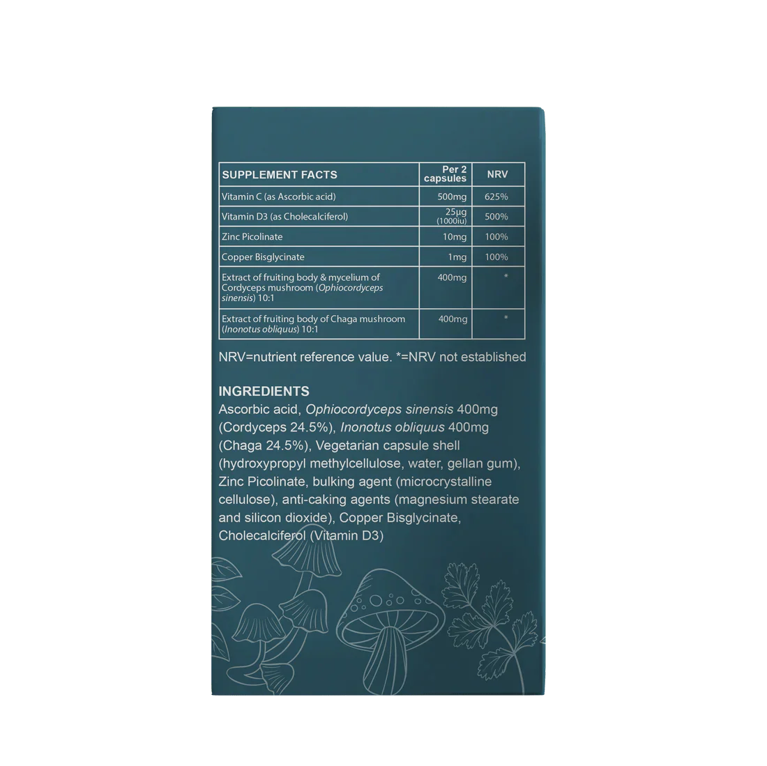 FabU Shrooms Immune 60 Capsules - Image 5