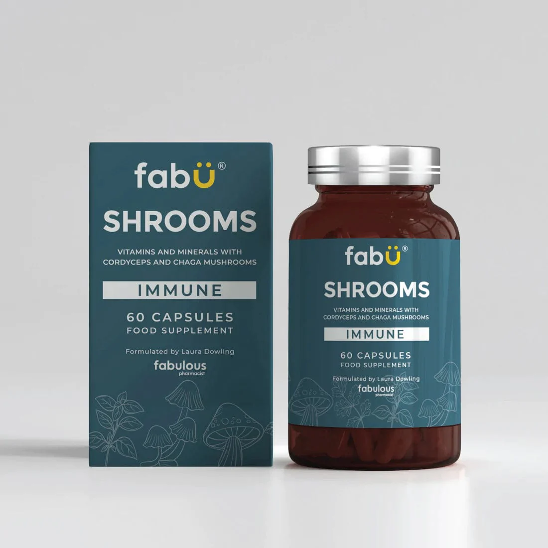FabU Shrooms Immune 60 Capsules - Image 8