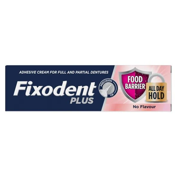 Fixodent Plus Food Barrier for Secure Denture Hold All Day 40g