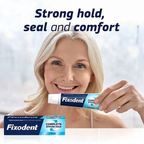 Fixodent Complete Strong Hold Denture Adhesive Cream 40g - Image 3