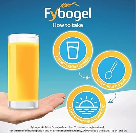Fybogel Orange Natural Fibre Drink 30 Sachets - Image 4