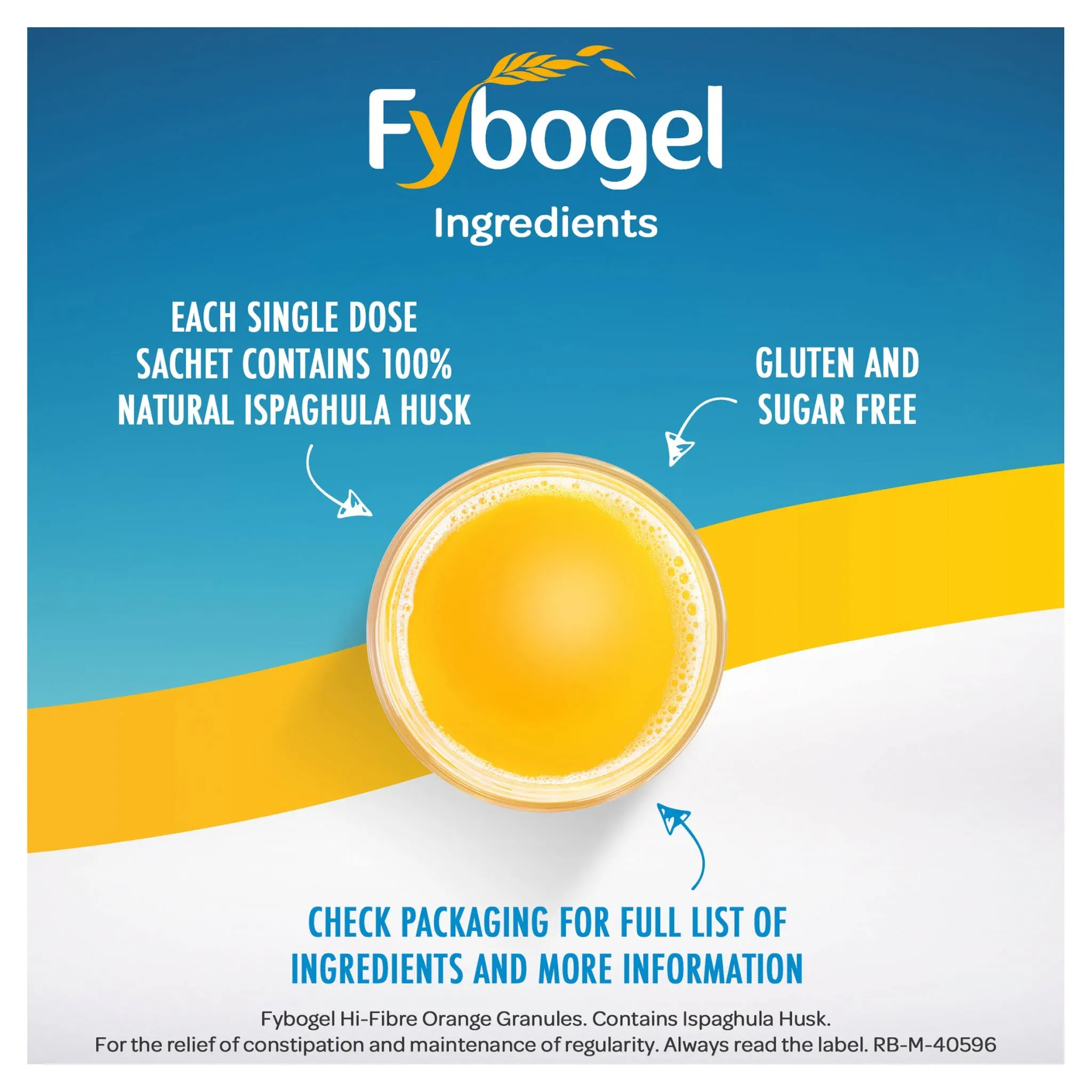 Fybogel Orange Natural Fibre Drink 30 Sachets - Image 5