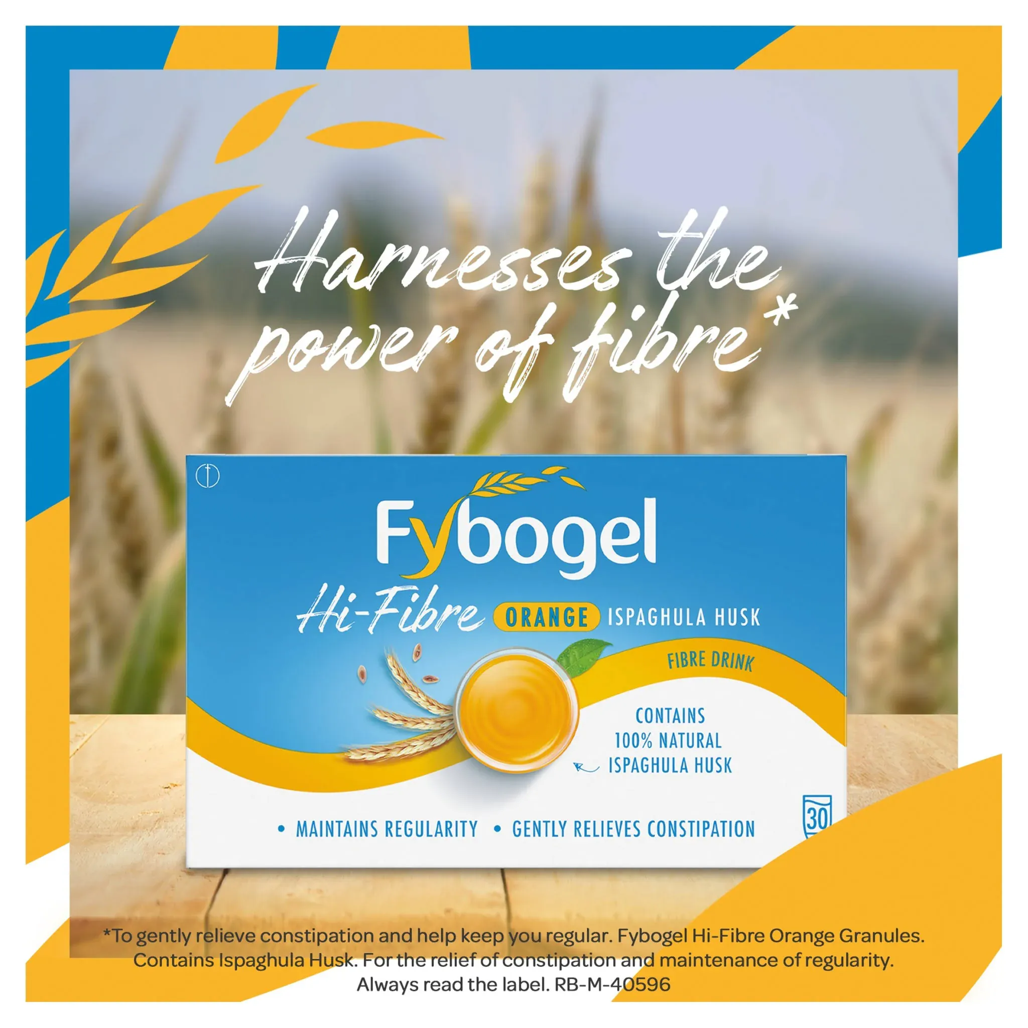 Fybogel Orange Natural Fibre Drink 30 Sachets - Image 6