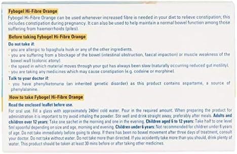 Fybogel Orange Natural Fibre Drink 30 Sachets - Image 8