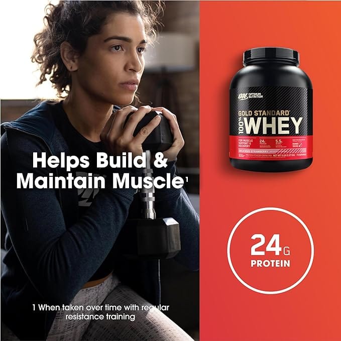 Optimum Nutrition Gold Standard Whey Protein Strawberry 780g - Image 5