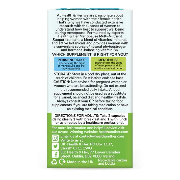 Health & Her Menopause Multi Nutrient Supplement 60 - Image 11
