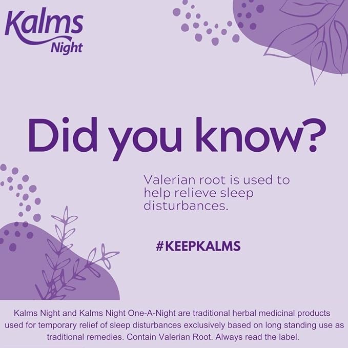 Kalms Night Valerian Root Extract 385mg (28 Tablets) - Image 3
