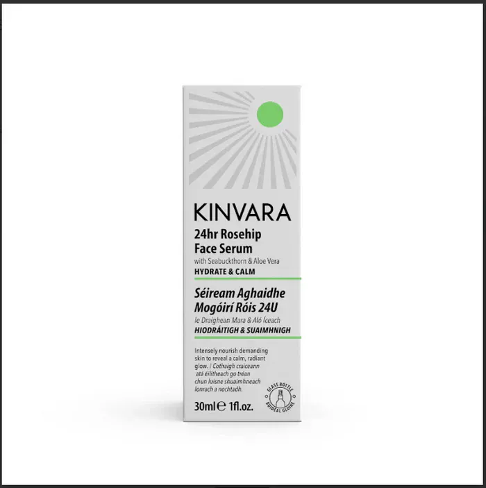 Kinvara Natural Skincare 24hr Rosehip Face Serum 30ml - Image 3