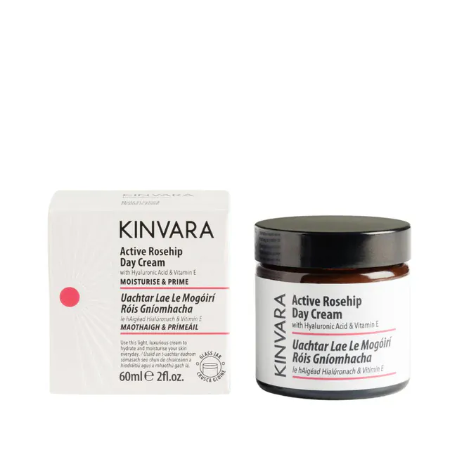 Kinvara Active Rosehip Face Day Cream with Hyaluronic Acid 60ml
