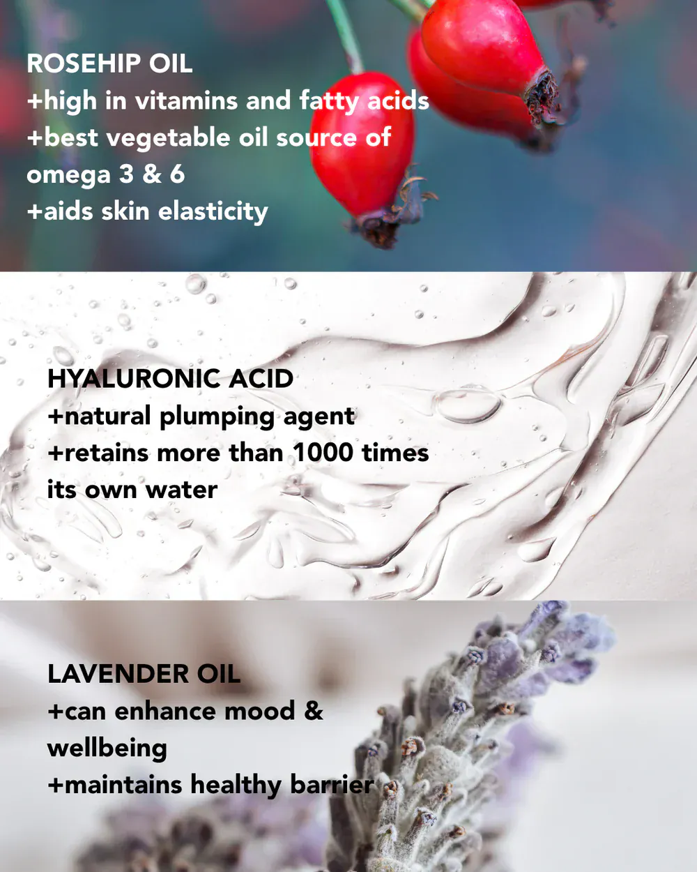 Kinvara Active Rosehip Face Day Cream with Hyaluronic Acid 60ml - Image 4