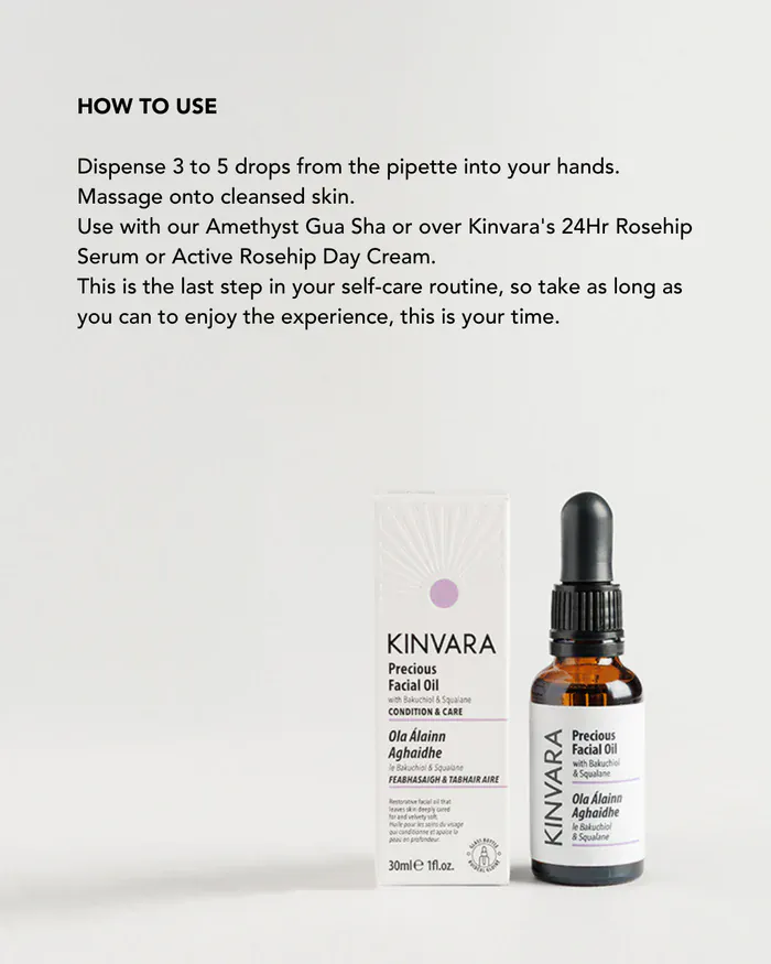 Kinvara Skincare Facial at Home Trio Bundle - Cleanser, Serum & Facial Oil - Image 4