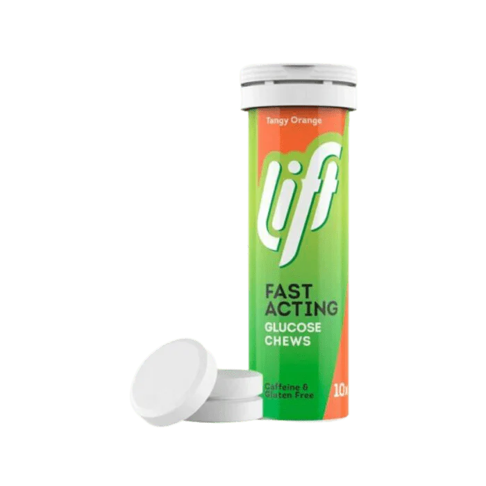 Lift Glucose Chewable Tablets Orange 10s