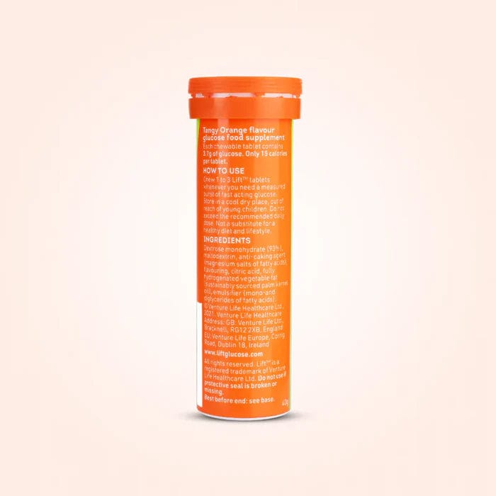 Lift Glucose Chewable Tablets Orange 10s - Image 2