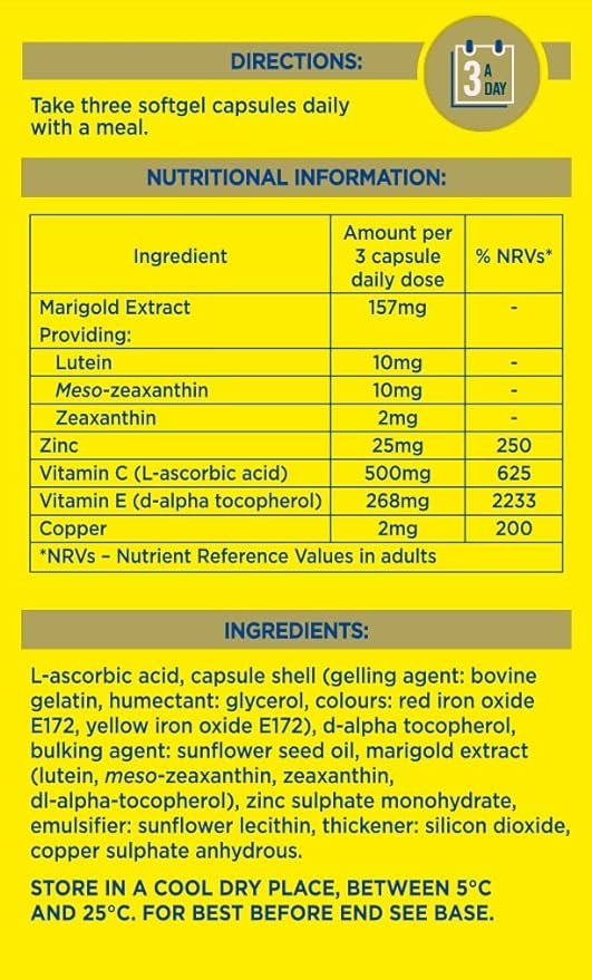 MacuShield Gold Eye Supplements 30 Day Pack - Image 3