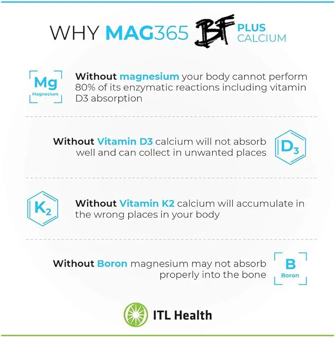 MAG365 Magnesium BF Plus Calcium 210g - Image 4